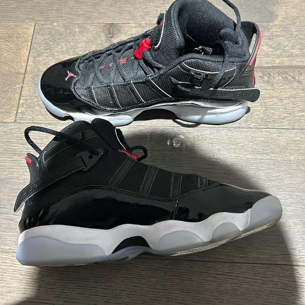 Nike Air Jordan Six Rings Black Patent Leather Sz 8.5 - Picture 7 of 10
